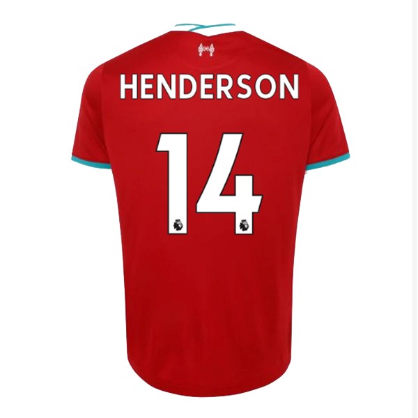 Camiseta Liverpool NO.14 Henderson 1ª Kit 2020 2021 Rojo